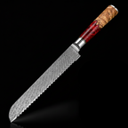 67-Layer VG10 Japanese Damascus Steel 4-Piece Knife Set – Red Resin Handle