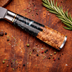 67-Layer VG10 Japanese Damascus Steel 3-Piece Knife Set – Black Resin Handle