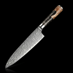 67-Layer VG10 Japanese Damascus Steel 3-Piece Knife Set – Black Resin Handle