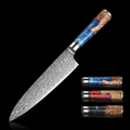 67-Layer VG10 Japanese Damascus Steel Chef Knife – Premium Resin Handle