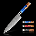 67-Layer VG10 Japanese Damascus Steel Utility Knife – Premium Resin Handle