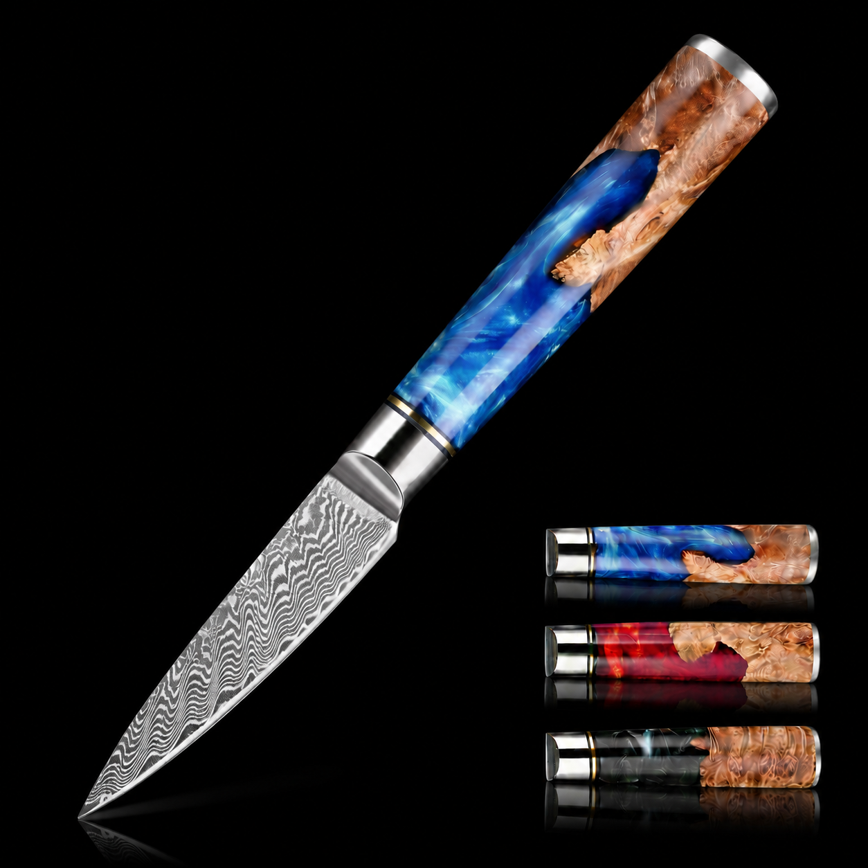 67-Layer VG10 Japanese Damascus Steel Paring Knife – Premium Resin Handle